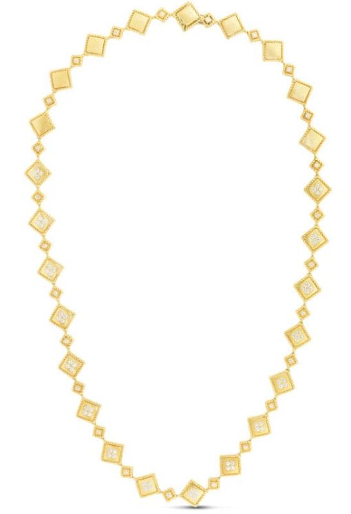 Roberto Coin 18K  Gold Palazzo Ducale Diamond Accent Satin Collar Necklace - Image 2