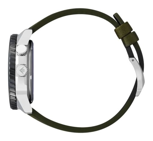 Citizen Eco-Drive Promaster Nighthawk 42mm Two-Tone & Olive Green Strap Mens Watch - Image 2