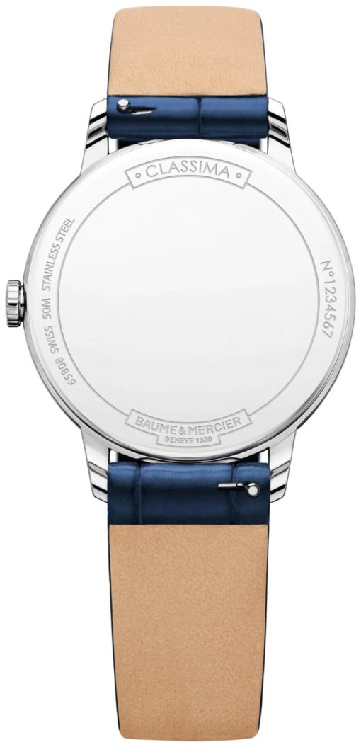 Baume & Mercier Classima Quartz White Dial Blue Strap Watch, 31mm - Image 2