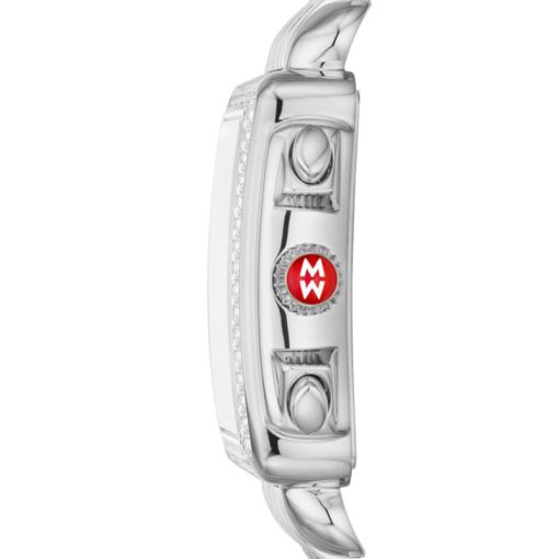 Michele Deco XL Limited Edition Chronograph MOP w/ Diamond Dial Silver Bracelet Watch, 36mm - Image 2