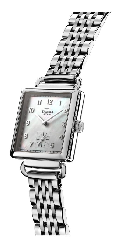 Shinola The Cass Mother-of-Pearl Dial Stainless Steel Watch, 28mm - Image 2