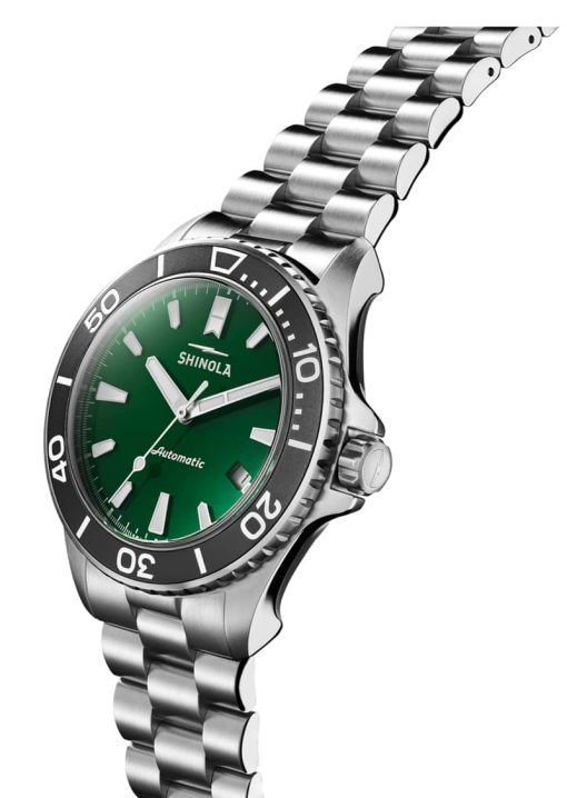 Shinola The Lake Ontario Monster Automatic 43mm Green Dial Mens Watch - Image 2