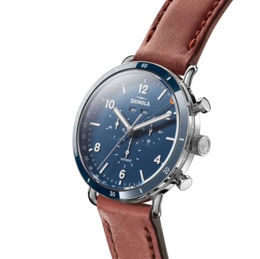 Shinola The Canfield Sport 45mm Midnight Blue Dial Mens Watch - Image 2