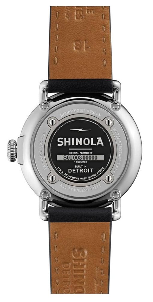 Shinola The Runwell Sport Black Leather Strap Watch, 36mm - Image 3
