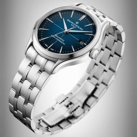 Baume & Mercier Clifton Automatic Chronometer Blue Gradient Dial Stainless Steel Watch, 40mm - Image 3