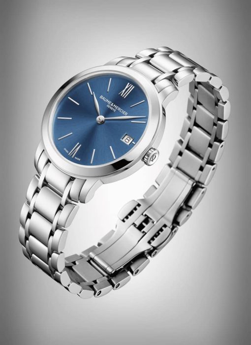 Baume & Mercier Classima Blue Dial Silver-Tone Polished Steel Watch, 31mm - Image 3