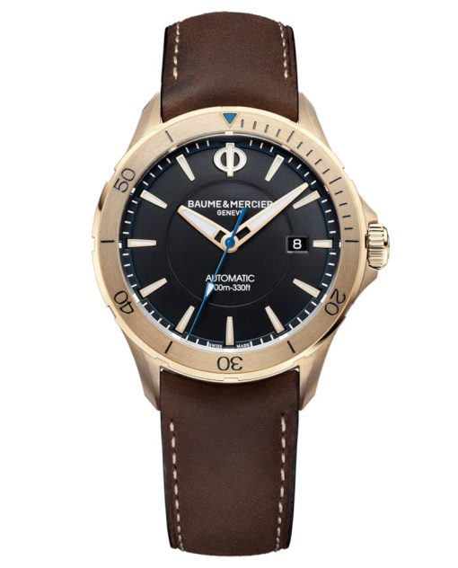 Baume & Mercier Clifton Club Automatic Black Opaline Dial w/ Changeable Straps Watch, 42mm - Image 3