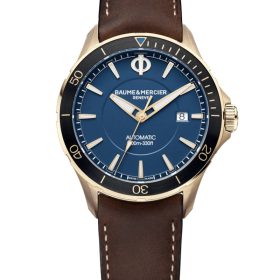 Baume & Mercier Clifton Club Automatic Blue Opaline Dial w/ Changeable Straps Watch, 42mm - Image 3