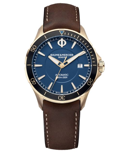 Baume & Mercier Clifton Club Automatic Blue Opaline Dial w/ Changeable Straps Watch, 42mm - Image 3