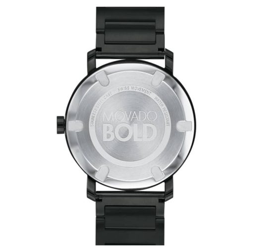 Movado Bold Evolution 40mm Black Ion-Plated Stainless Steel Mens Watch - Image 3
