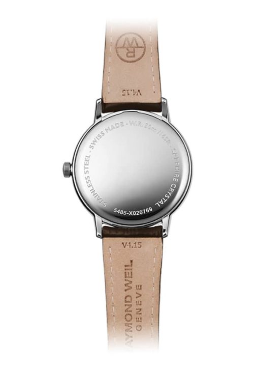 Raymond Weil Toccata Quartz Silver Dial Brown Leather Strap Watch, 39mm - Image 3