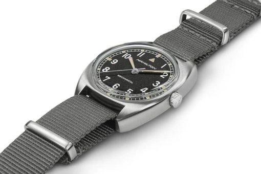 Hamilton Khaki Aviation Pilot Pioneer Mechanical Black Dial Grey Nano Watch, 36mm x 33mm - Image 2