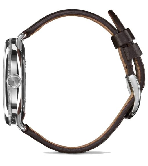 Shinola The Canfield Black Dial Leather Watch, 43mm - Image 3