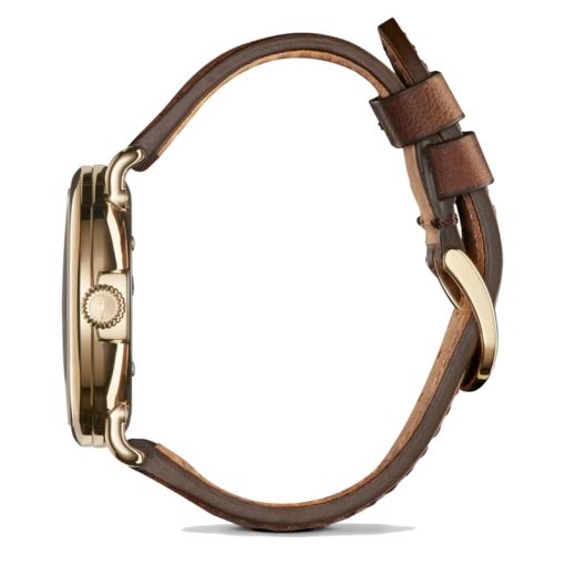 Shinola The Runwell Ivory Dial British Tan Leather Watch, 41mm - Image 3