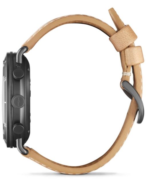 Shinola The Canfield Sport Gray Dial Natural Leather Strap Watch, 45mm - Image 3