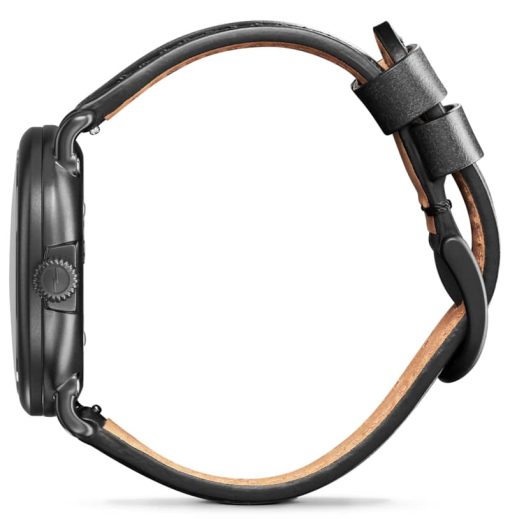 Shinola The Runwell Gunmetal Dial Black Leather Strap Watch, 41mm - Image 3