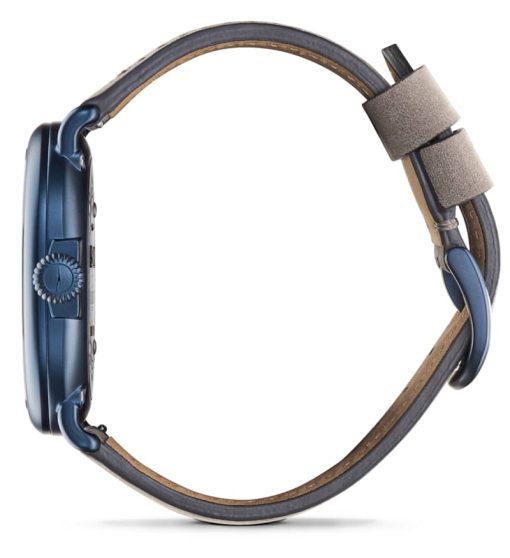 Shinola The Runwell 47mm Blue Hand Painted Dial Sandblast PVD Blue Mens Watch - Image 3