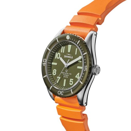 Shinola The Duck 42mm OD Green Watch - Image 3