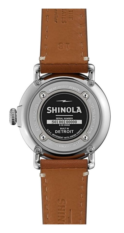Shinola The Runwell Tan Leather Strap Watch, 36mm - Image 3