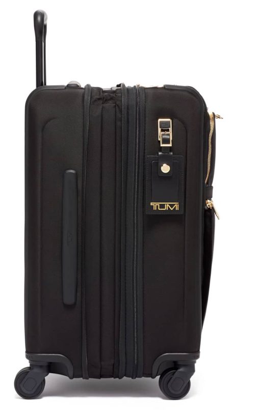 TUMI Alpha 3 Black/Gold Continental Dual Access 4 Wheeled Carry-On - Image 4