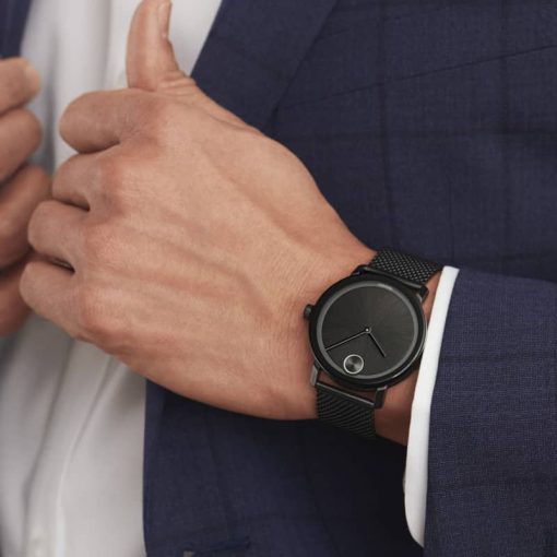 Movado Bold 40mm Quartz Blue Mens Watch - Image 4