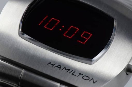 Hamilton American Classic PSR Digital Black Dial Stainless Steel Watch, 40.8mm x 34.7mm - Image 4