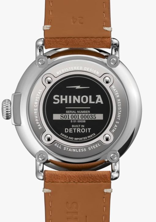 Shinola The Runwell Green Dial Largo Tan Watch, 47mm - Image 4