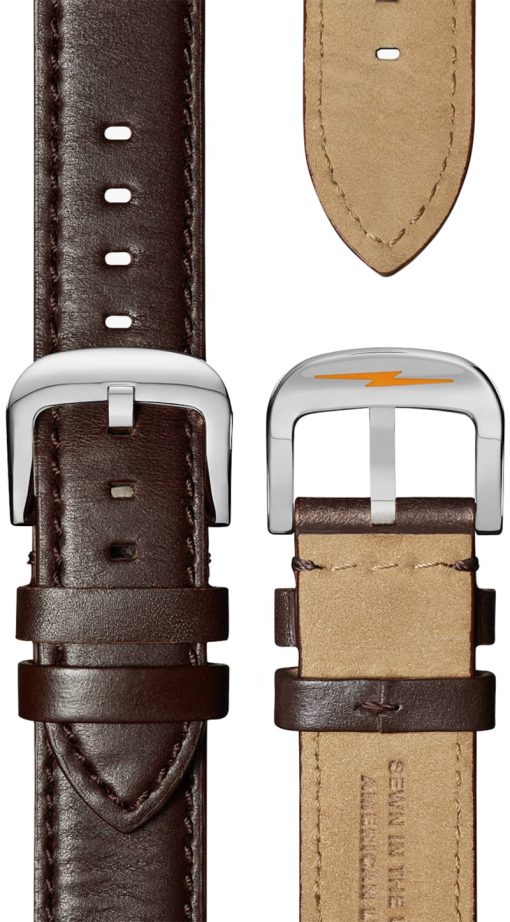 Shinola The Canfield Black Dial Leather Watch, 43mm - Image 4