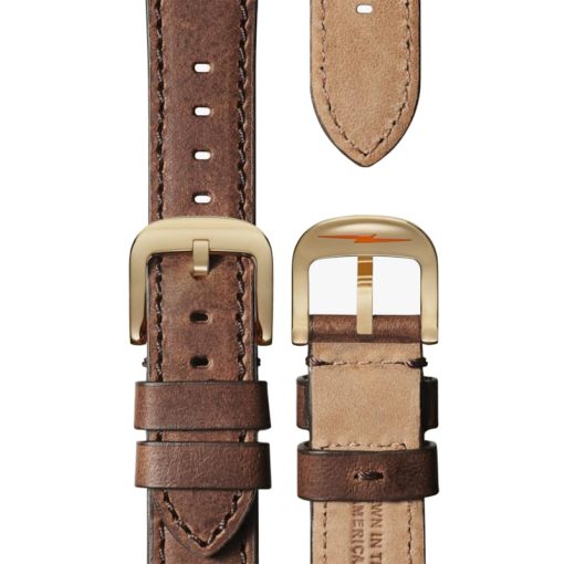 Shinola The Runwell Ivory Dial British Tan Leather Watch, 41mm - Image 4