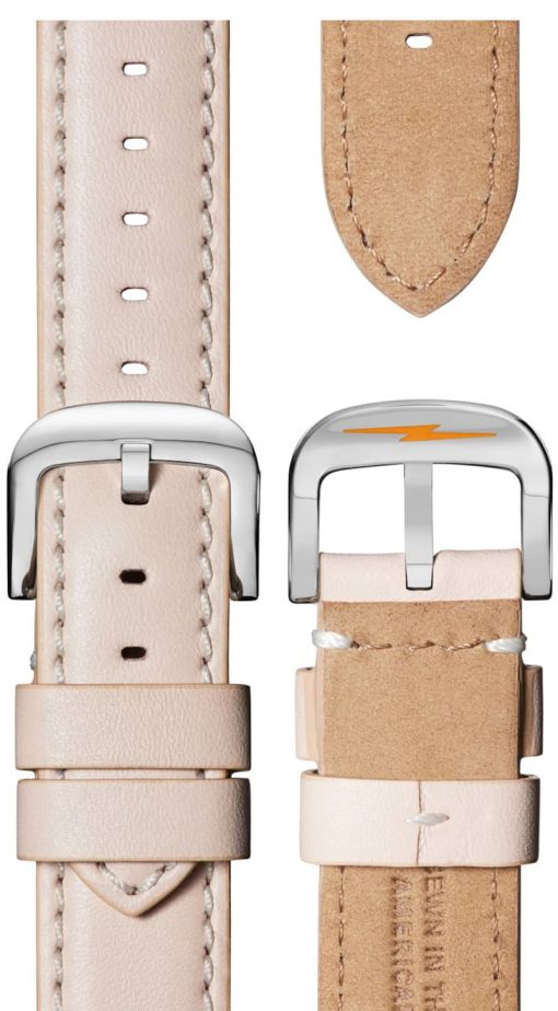 Shinola The Canfield Sport White Dial with Blush Leather Strap Watch, 40mm - Image 4