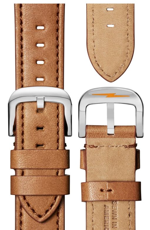Shinola The Canfield Sport White Dial Bourbon Leather Watch, 45mm - Image 4