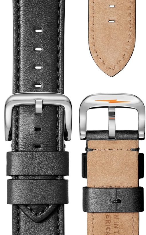 Shinola The Runwell Chrono Cream Dial Leather Watch, 47mm - Image 4