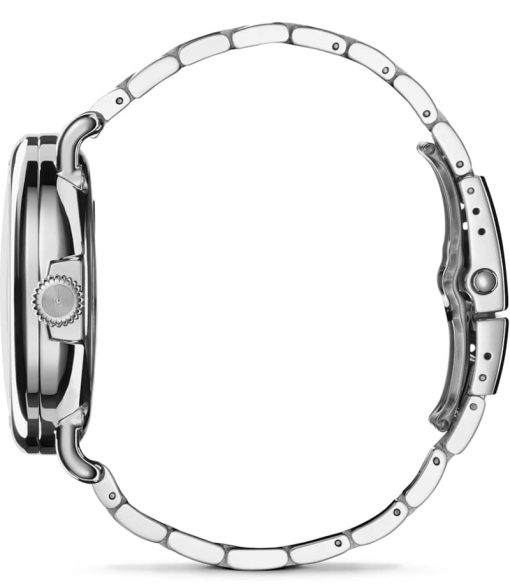 Shinola The Runwell Automatic Gunmetal Dial Stainless Steel Bracelet Watch, 45mm - Image 4