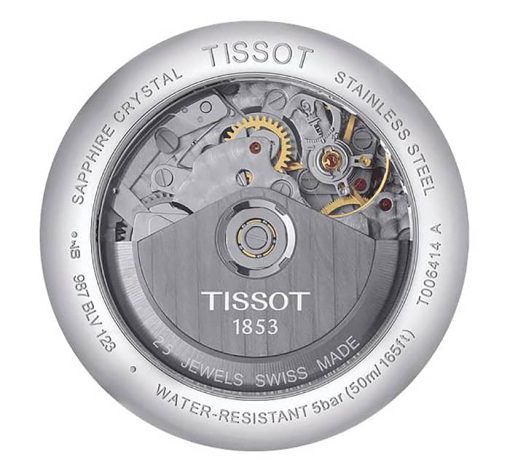 Tissot Le Locle Valjoux Automatic Chronograph Black Dial Grey Stainless Steel Bracelet Watch, 42.3mm - Image 3
