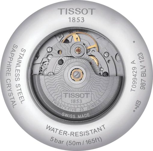 Tissot Chemin Des Tourelles Powermatic 80 Black Dial & Black Leather Watch, 42mm - Image 4