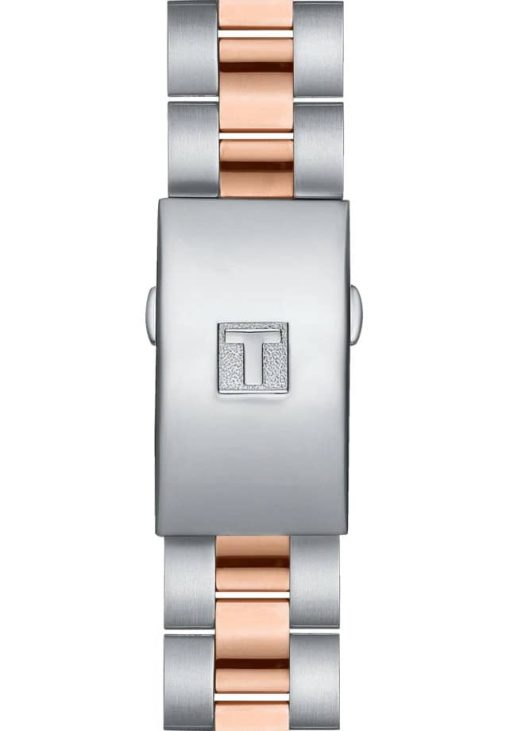 Tissot PR 100 Sport Chic Chronograph White MOP Dial w/ Diamonds Two-Tone Carnation Gold Bracelet Watch, 38mm - Image 2