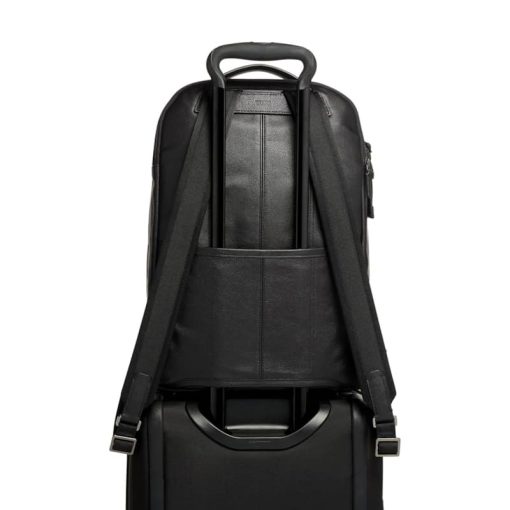 TUMI Harrison Black Warren Backpack Leather - Image 5
