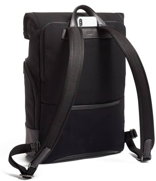 TUMI Harrison Black Osborn Roll Top Backpack - Image 5