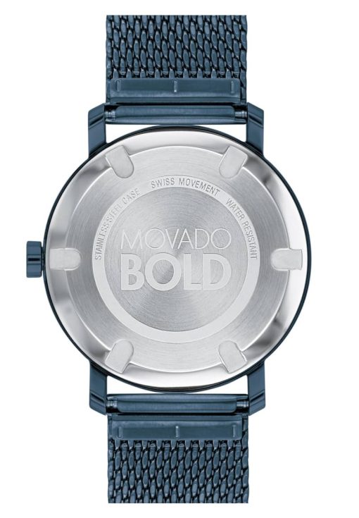Movado Bold 40mm Quartz Blue Mens Watch - Image 3