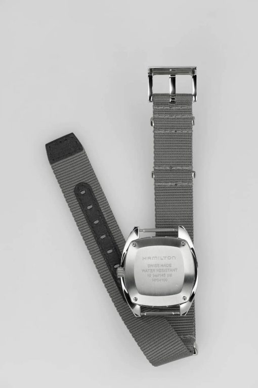 Hamilton Khaki Aviation Pilot Pioneer Mechanical Black Dial Grey Nano Watch, 36mm x 33mm - Image 5