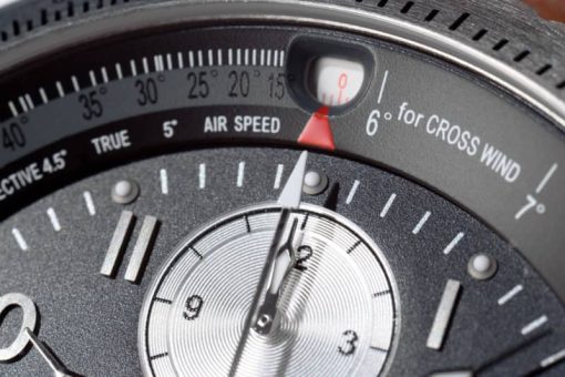 Hamilton Khaki Aviation X-Wind Auto Chrono Black Dial Brown Leather Watch, 44mm - Image 5