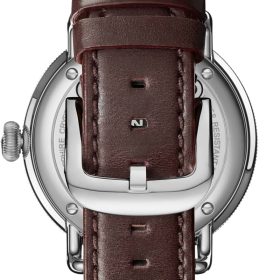 Shinola The Canfield Black Dial Leather Watch, 43mm - Image 5