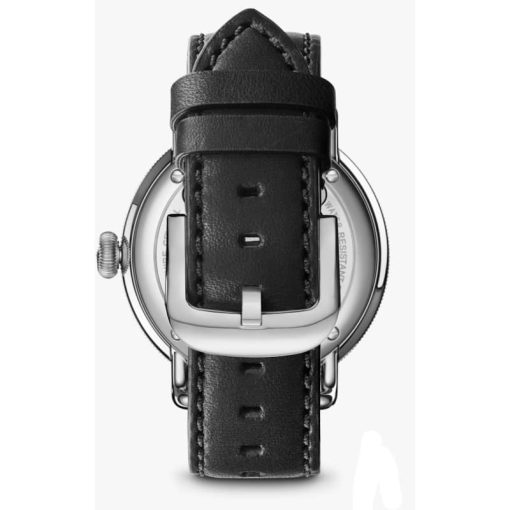 Shinola The Canfield Silver Sunray Dial Leather Watch, 43mm - Image 5