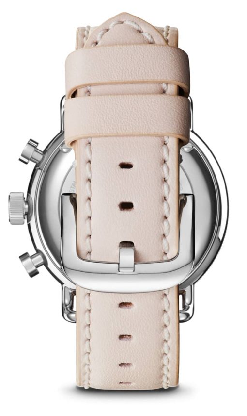 Shinola The Canfield Sport White Dial with Blush Leather Strap Watch, 40mm - Image 5
