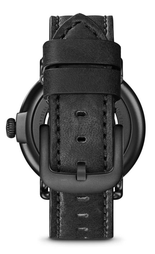 Shinola The Runwell Gunmetal Dial Black Leather Strap Watch, 41mm - Image 5