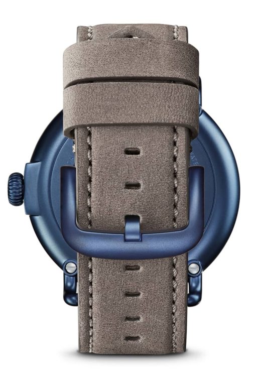 Shinola The Runwell 47mm Blue Hand Painted Dial Sandblast PVD Blue Mens Watch - Image 5