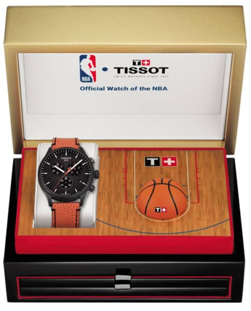 Tissot Chrono XL NBA Collector Black Dial Watch, 45mm - Image 5