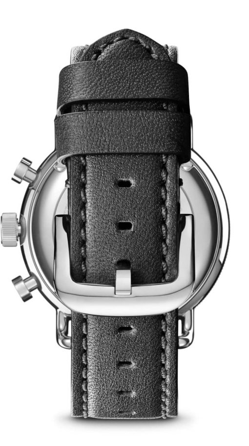 Shinola The Canfield Sport White Dial Black Leather Watch, 40mm - Image 5