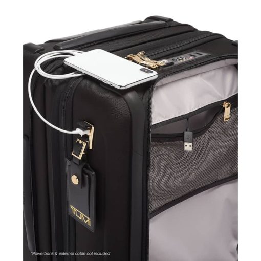 TUMI Alpha 3 Black/Gold International Dual Access 4 Wheeled Carry-On - Image 6