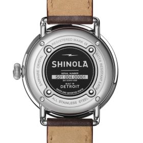 Shinola The Canfield Black Dial Leather Watch, 43mm - Image 6